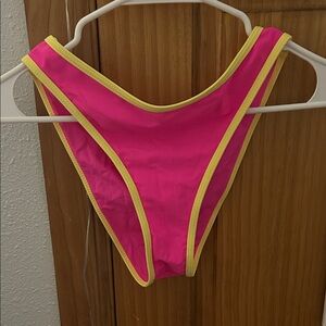 Pink and Yellow Swimsuit Bottom